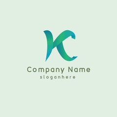 Letter K element logo design