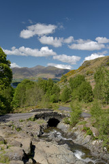 Ashness Bridge above Derwentwater, English Lake District