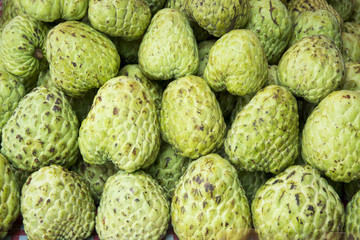 Custard apple for sale at a market