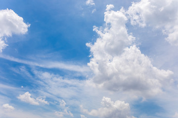 Blue sky and clouds background.