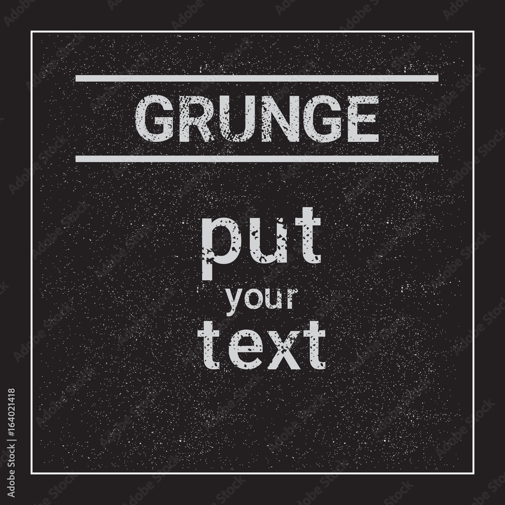 Poster frame for copy space with grunge textured background abstract template vector illustration