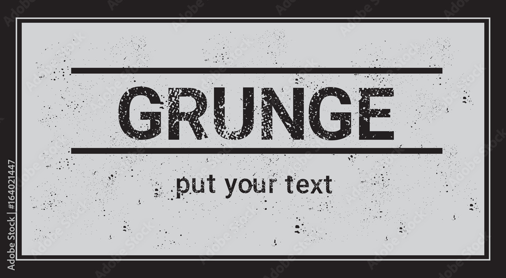 Poster frame for copy space with grunge textured background abstract template vector illustration