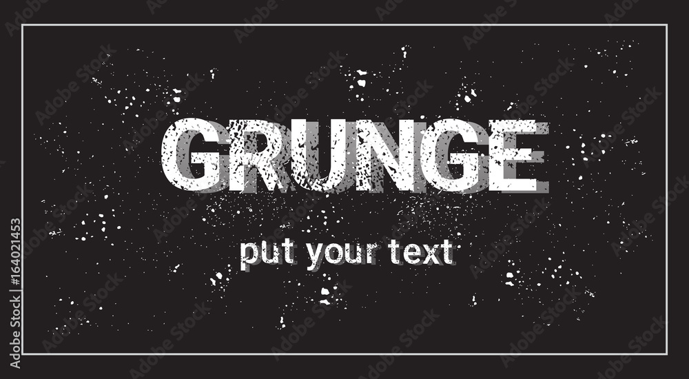 Poster frame for copy space with grunge textured background abstract template vector illustration