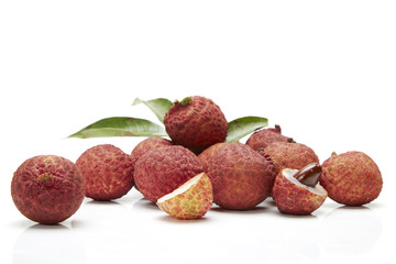 Fresh lychee fruits