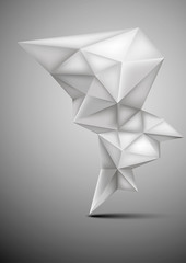 Abstract Low Poly Background. Crystal Geometric