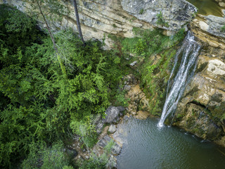 Cascade at Set Gorgos -seven cascades- in the north of Catalonia