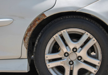 damaged car after an accident