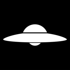 UFO. Flying saucer icon .
