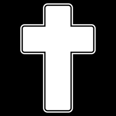 Church cross icon .