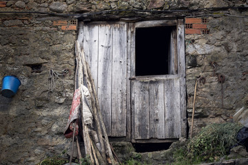 Old closed door
