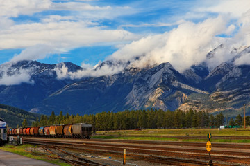mountains train