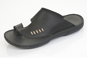 Isolated arabic design footwear on white background