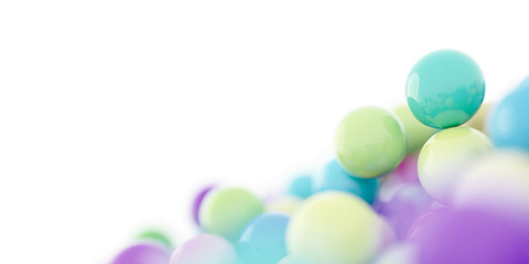 Infinite sphere background, original 3d rendering