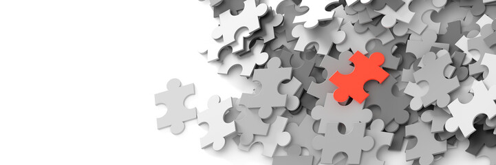 Obraz premium Leadership and teamwork concepts, 3d rendering background