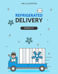 Delivery Line Illustration