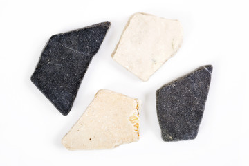 Mineral dolomite isolated on white background