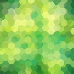 Fototapeta na wymiar Abstract background consisting of green hexagons. Geometric design for business presentations or web template banner flyer. Vector illustration