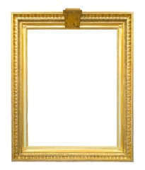 Fototapeta premium Gold frame for paintings, mirrors or photos
