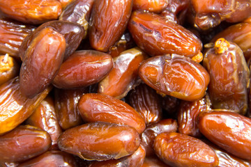 Dried date fruits background