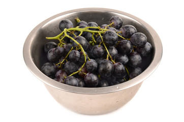 Juicy Grapes on white background