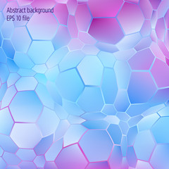 Obraz na płótnie Canvas Vector abstract hexagon geometrical background. Technology pattern with shiny hexagon forms