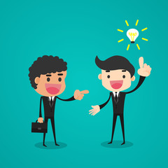 businessman getting ideas