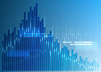 Technological cybersecurity modern graph abstract background vector