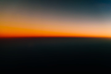 Fototapeta premium Aerial Photo Of Ocean Sunset