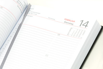 Office accessories on white background. Top view