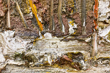 Abstract background of oil paint on canvas