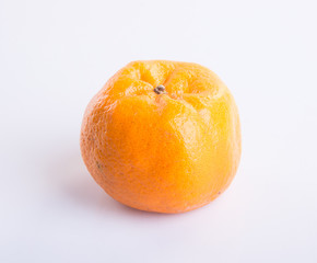 mandarin orange or clementine on the background.