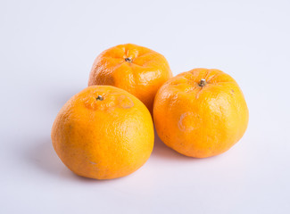 mandarin orange or clementine on the background.