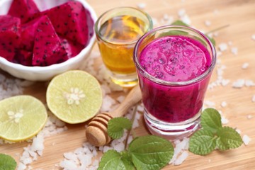 dragon fruit juice smoothies