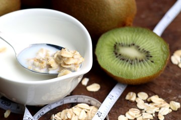 oat flakes with milk