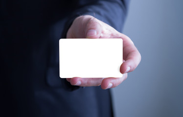 Fototapeta premium businessman business card