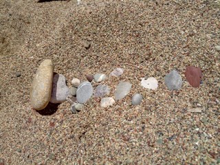 Rocas en la arena