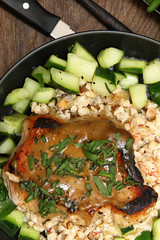 Pork Chop and Honey-Mustard Pan Sauce