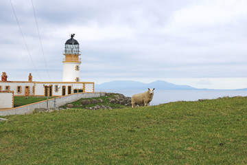 Fototapeta na wymiar Neist Point Lighthouse, Isle of Skye