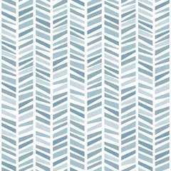 Abwaschbare Fototapete Chevron Nahtloser Hintergrund im geometrischen Muster der blauen Farben. Vektor-Illustration. Tapeten, Druckverpackungen, Textilien.