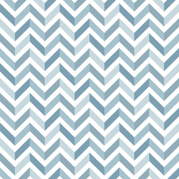 Seamless background in the geometric pattern  of blue colors. Vector illustration. Wallpaper, print packaging, textiles.