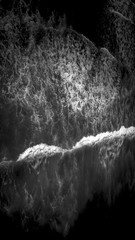 Black and White Wave Background