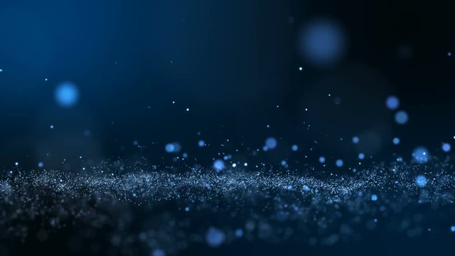 Glow particle blue background, UHD 4k 3840x2160.
