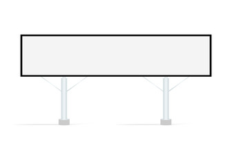 Obraz premium Blank big billboard. Mockup for your advertisement and design