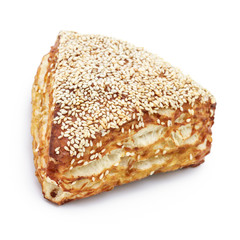 Frisch gebackenes Sesambrötchen