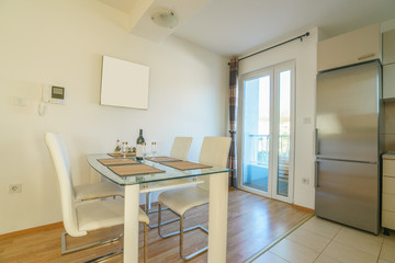 Interior of a kitchen in a private apartment