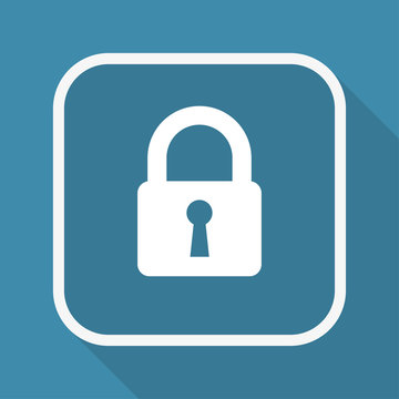App Button mit Schatten - Schloss - Schutz