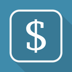 App Button mit Schatten - Dollar