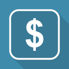 App Button mit Schatten - Dollar - Währung