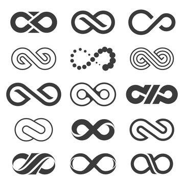 Infinity symbol set.
