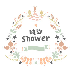 vector baby shower